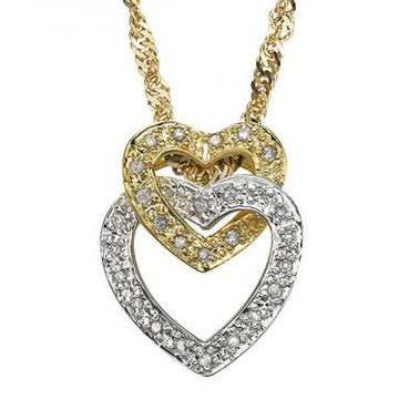 Stunning Women’s 14K Two-Tone Gold Diamond Necklace – 18
