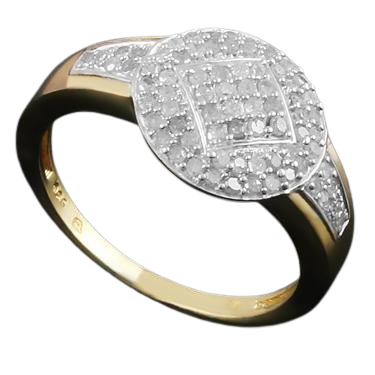 Enchanting Women’s 14K Yellow Gold Diamond Ring – Size 7