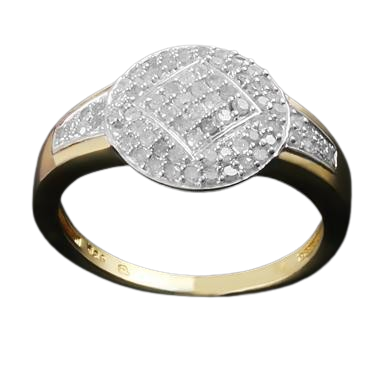 Enchanting Women’s 14K Yellow Gold Diamond Ring – Size 7