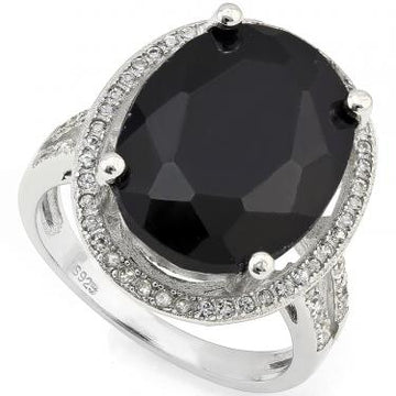 Women’s 14K White Gold Over Silver Diamond & 12.53 CTW Sapphire Ring