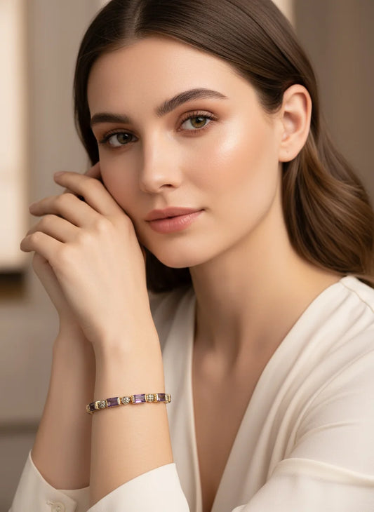 Violet Empress Amethyst Bracelet